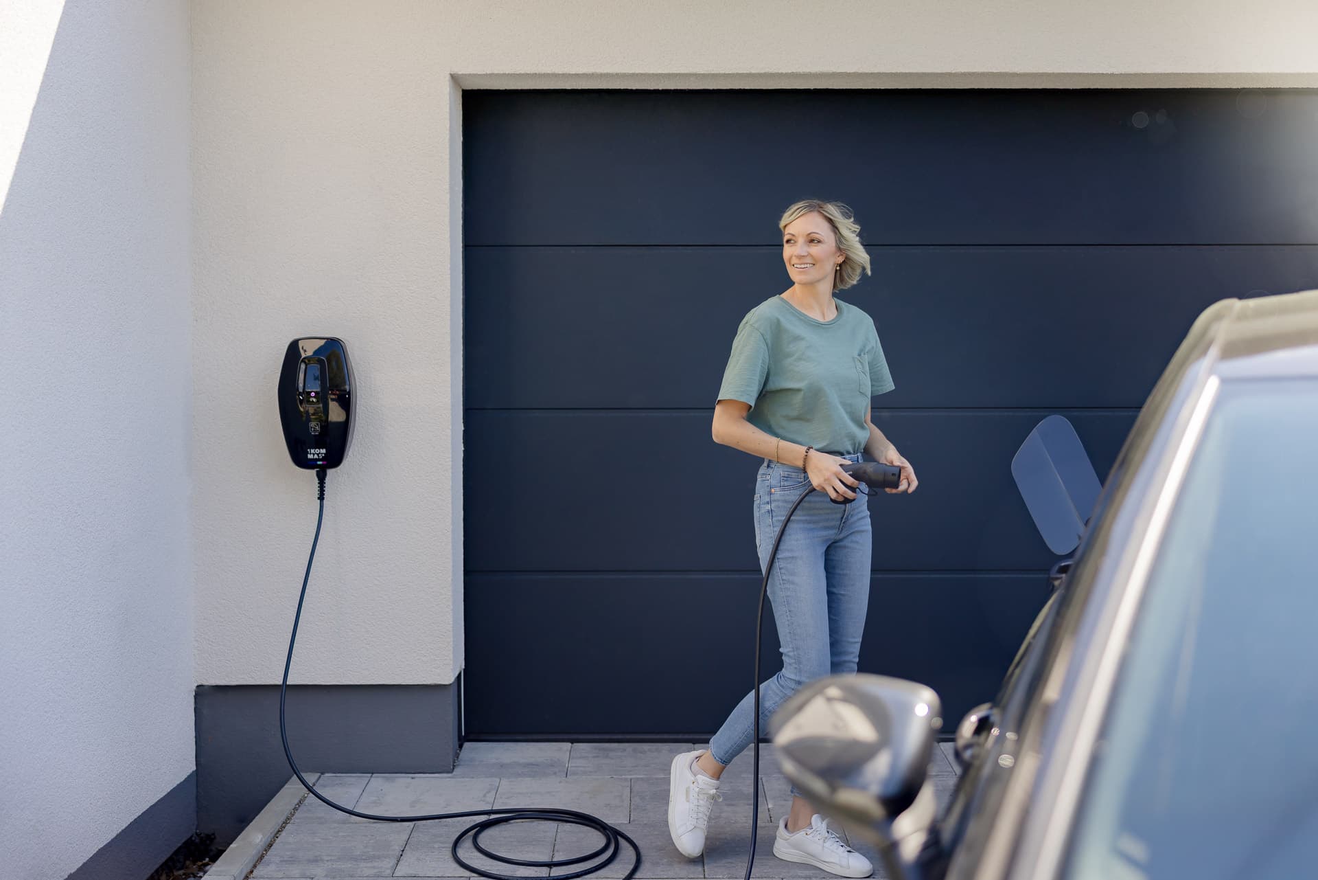 Wallbox ladestander i garage